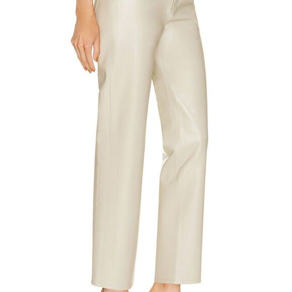 AGOLDE Recycled Leather 90's Pinch Waist in Toast Size 30 NWT - Picture 6 of 9